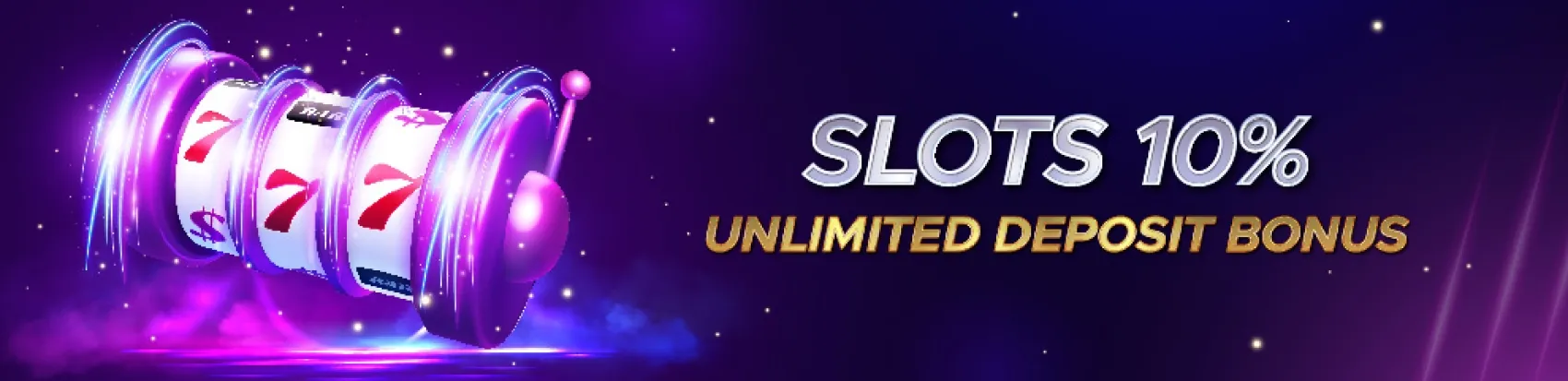 Slots  10% Unlimited Deposit Bonus